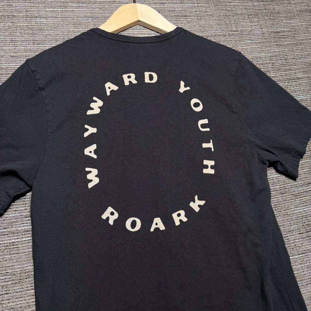 Roark Shirt Mens Small Black SS Wayward Youth Premium Vintage Made in USA